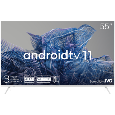 KIVI TV, LED, Android TV 11, 3840x2160, 60 Hz, BT5.1, 55"